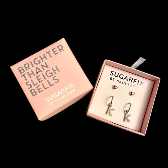 *NEW* Sugarfix Initial Earrings Set “K” - Picture 1 of 4